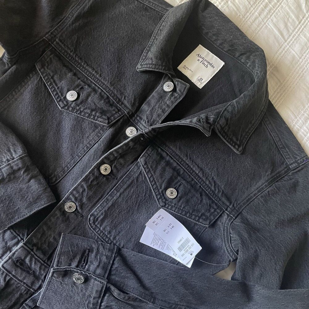 Abercrombie & Fitch Black Denim Jumpsuit